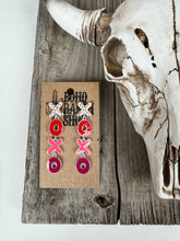 Load image into Gallery viewer, LOVE XOXO Valentines’s Day Earrings Dangle
