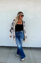 Load image into Gallery viewer, CHECKERED MILEY DOT CARDIGAN
