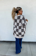 Load image into Gallery viewer, CHECKERED MILEY DOT CARDIGAN
