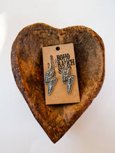 Load image into Gallery viewer, Western Floral Casting Lightning Bolt Thunder Earrings
