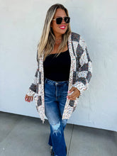Load image into Gallery viewer, CHECKERED MILEY DOT CARDIGAN
