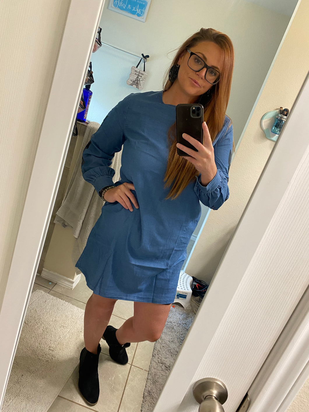 Embroidery Sleeved Dress