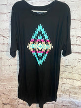 Load image into Gallery viewer, TURQUOISE SANDS BOYFRIEND TSHIRT DRESS
