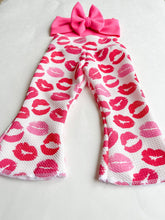 Load image into Gallery viewer, Kisses Valentines Day Bell Bottoms
