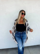 Load image into Gallery viewer, CHECKERED MILEY DOT CARDIGAN
