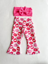 Load image into Gallery viewer, Kisses Valentines Day Bell Bottoms
