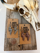 Load image into Gallery viewer, Western Floral Casting Lightning Bolt Thunder Earrings
