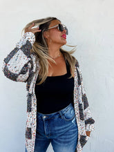 Load image into Gallery viewer, CHECKERED MILEY DOT CARDIGAN
