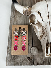 Load image into Gallery viewer, LOVE XOXO Valentines’s Day Earrings Dangle
