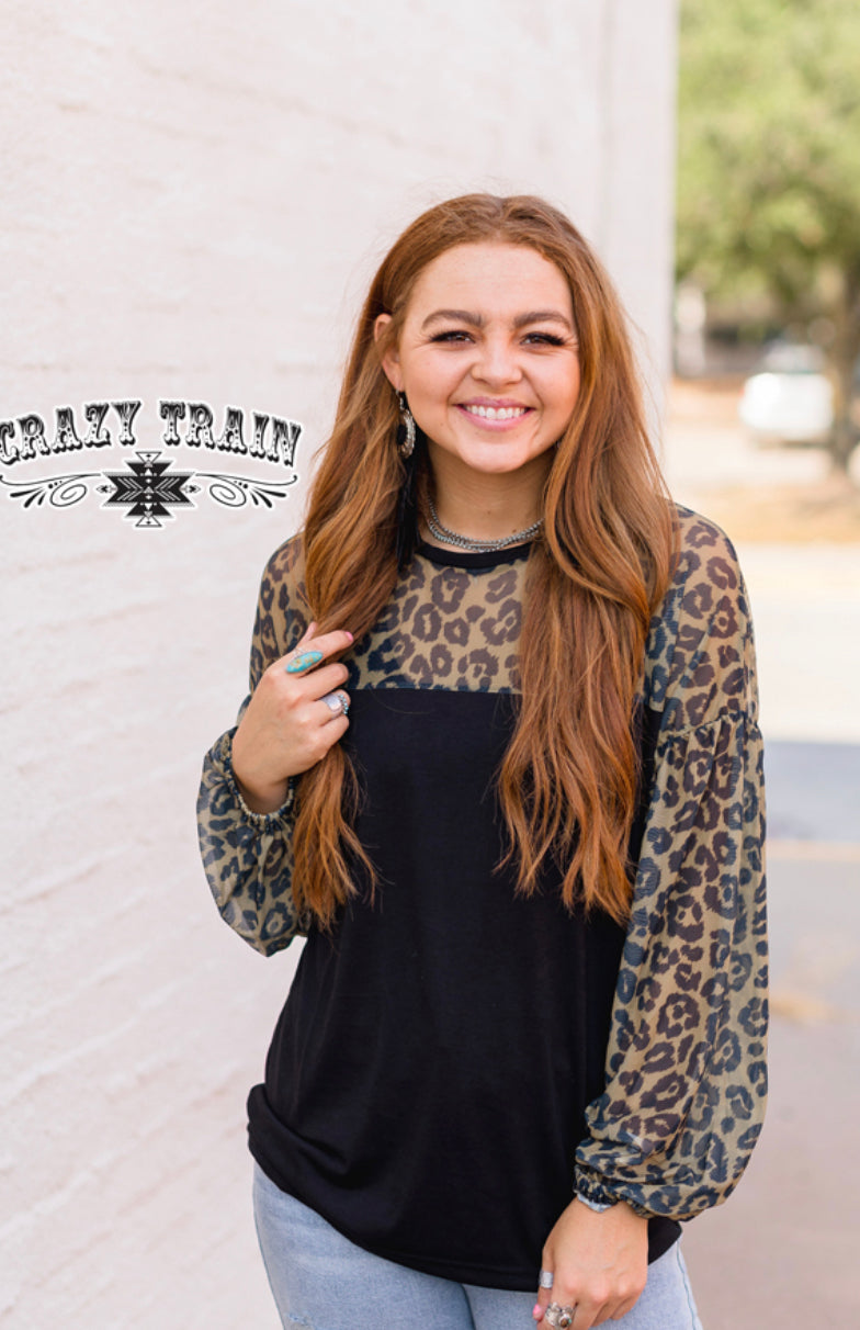 LANCASTER LEOPARD TOP